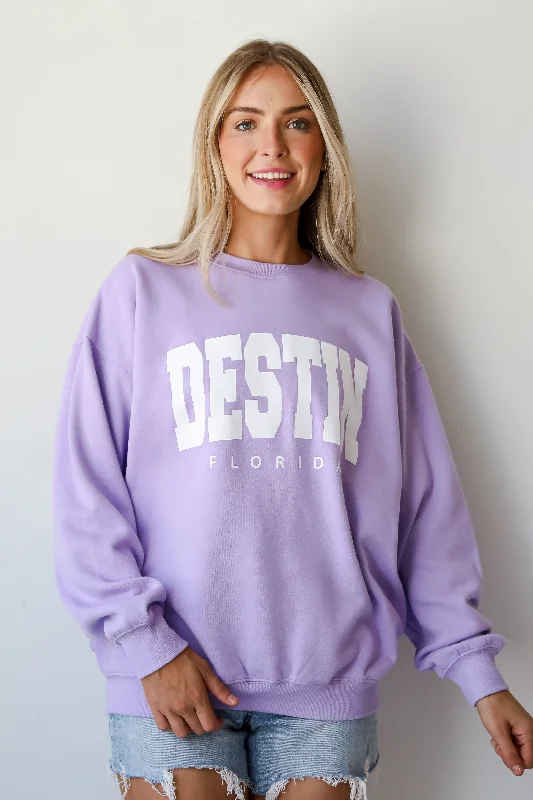 Huge Price Cut Lavender Destin Florida Sweatshirt