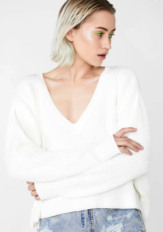 Casual Chic Alternate Reality Knit Sweater