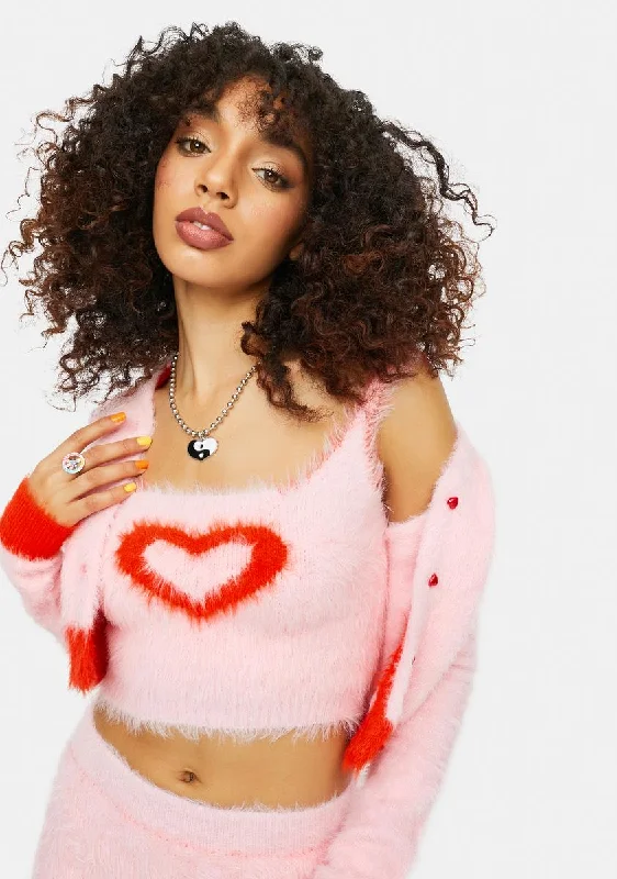 Fashion Essentials At The Love Shack Heart Sweater Set