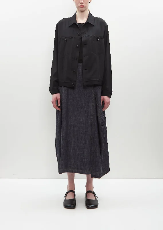 From Casual To Classy Cotton Denim Flare Skirt