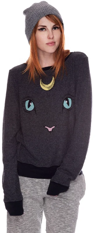 Trendy Styles Cat and Moon Baggy Beach Jumper