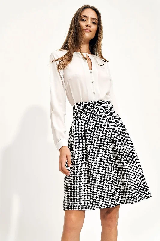 End Of Season Sale Nife Classic Flared Midi Skirt