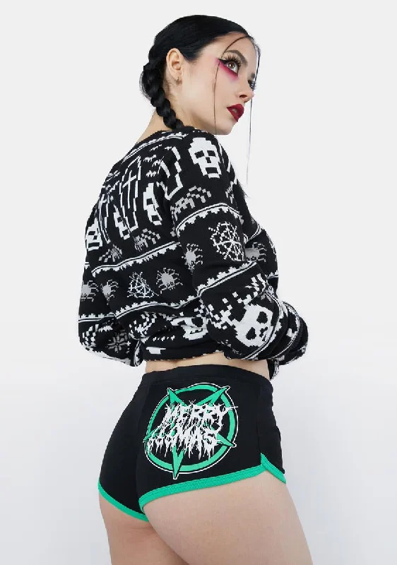Women's Wedding Apparel Chic Wardrobe Merry 666mas Dolphin Booty Shorts