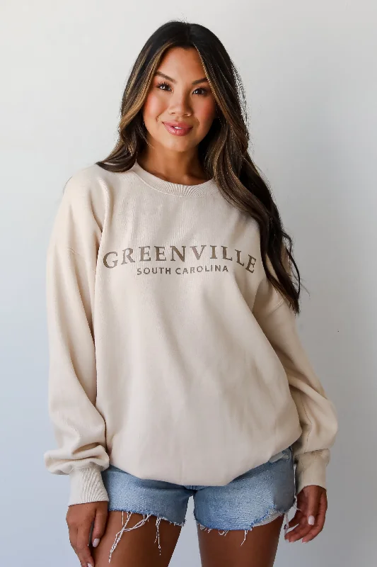 Casual Yet Stylish Separates Ivory Greenville South Carolina Sweatshirt