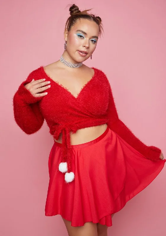 Trend Forward Threads For Her Plus Ruby Cherish My Love Wrap Sweater