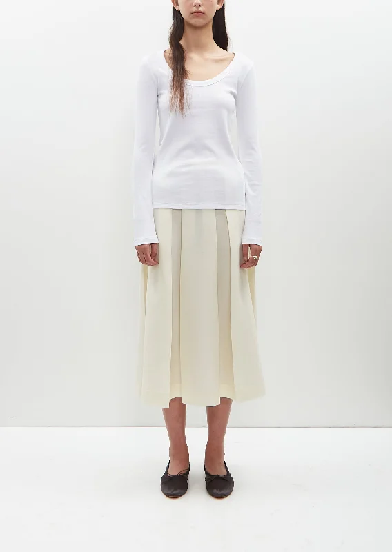Best Deals Of The Season Wool Silk Twinflower Skirt