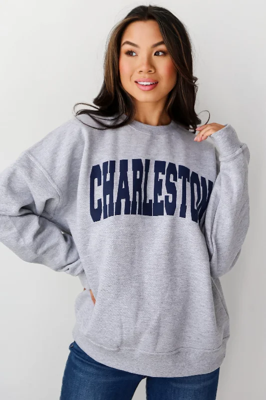 Seasonal Fashion Heather Grey Charleston Sweatshirt