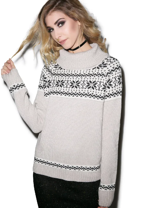 Evening Looks Snowed In Sweater