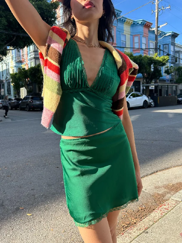 Classic Women's Fashion Brianna Skirt - Emerald