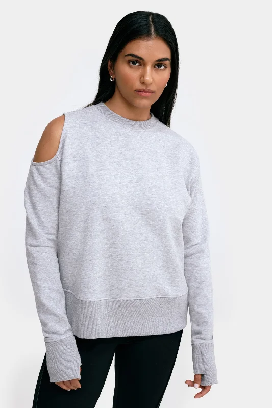 Women's Clothing Apparel Sets Earthy Tones William Cutout Sweatshirt