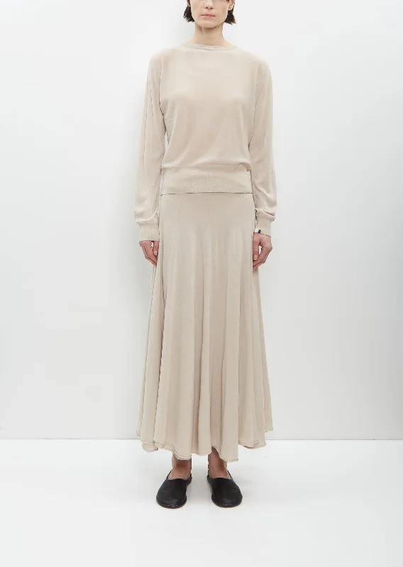 Trendy Street Style n° 366 Spin Skirt — Eggshell