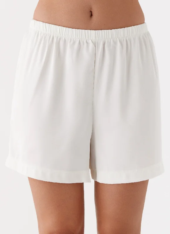 Evening Elegance Lennie Shorts - Ivory