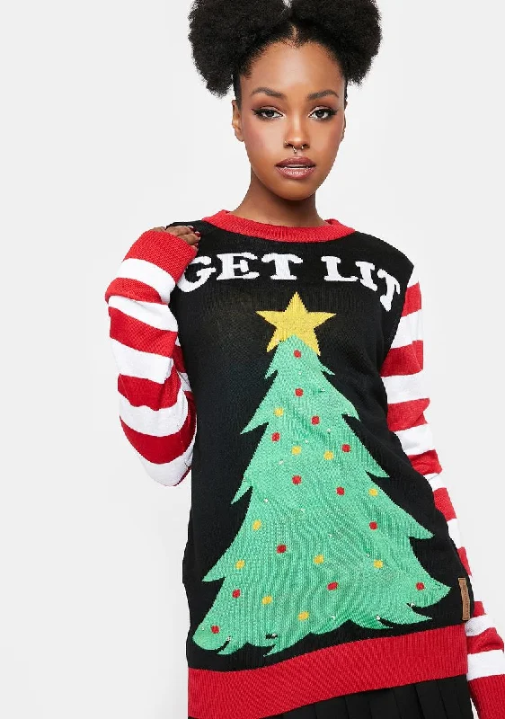 Clearance Event Get Lit Light Up Ugly Christmas Sweater