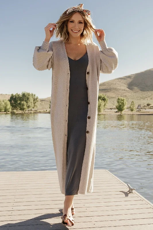 Fashion Essentials Buy More, Save More Ethel Long Cardigan | Gray