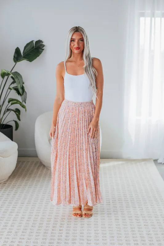 Great Deals On Ethnic Cultural Wear Julia Maxi Skirt - Baby Pink
