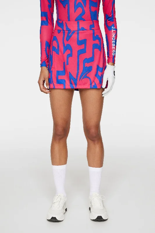 Elegant Simplicity Wardrobe Amelie Mid Print Skirt