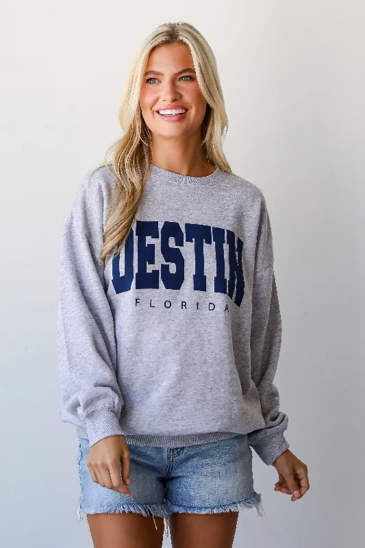 Buy More, Save More Light Heather Grey Destin Florida Sweatshirt
