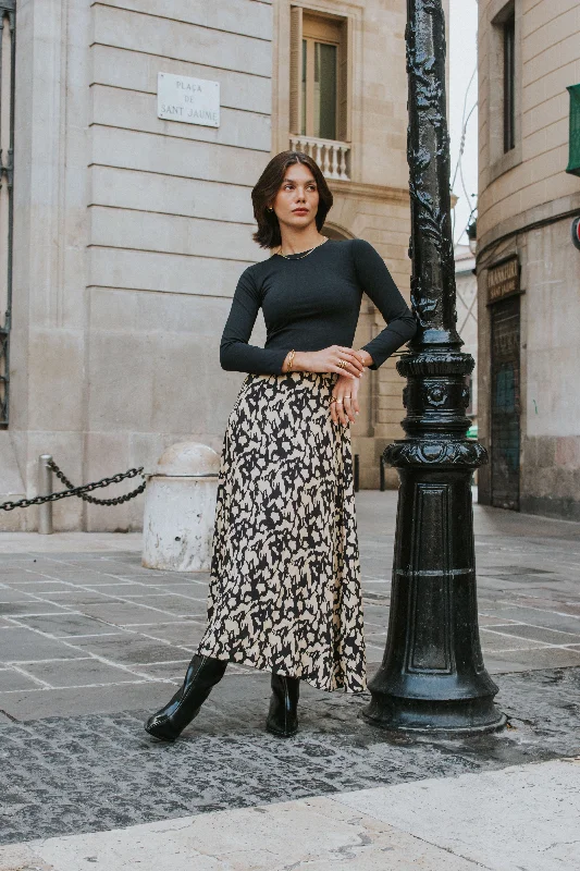 Best Sellers CARLA SKIRT // BLACK PRINT