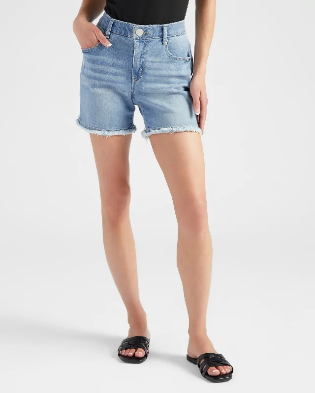 Limited Time Deal Absolution High Rise Short with Frayed Hem