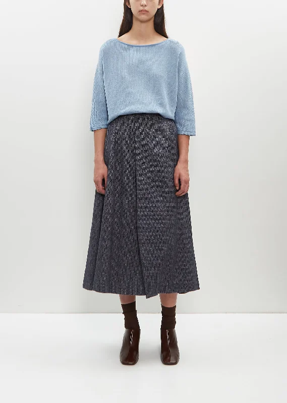 Buy More, Save More Brushed Cotton Celebrate Flare Skirt — Blue