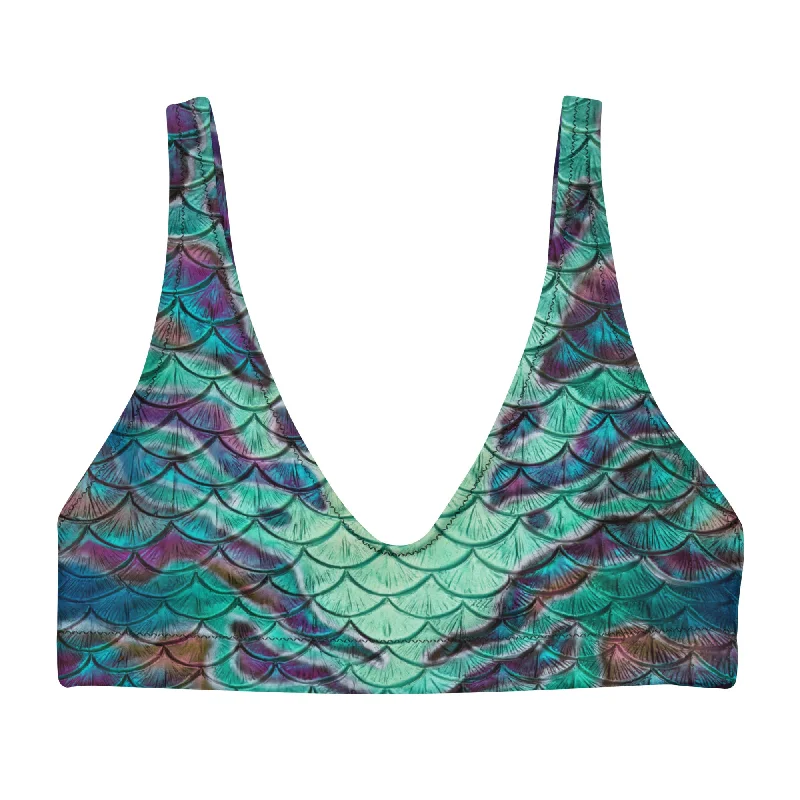 Fashion Women's Clothing Exclusive Sale Abalone Abyss Recycled Padded Bikini Top