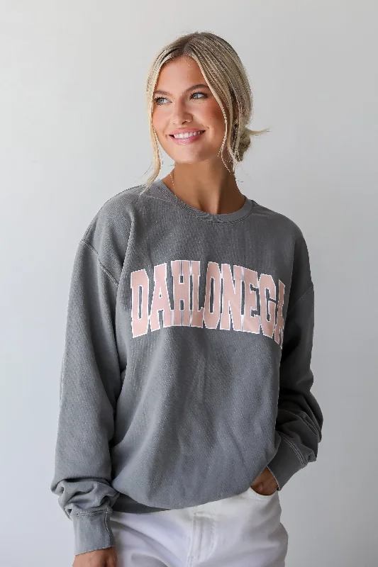 Parisian Effortless Chic Style Grey Dahlonega Sweatshirt