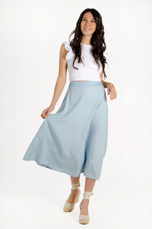 Holiday Sale CARLA SKIRT // LIGHT DENIM