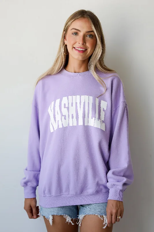 Flash Sale, Don't Miss Lavender Nashville Sweatshirt