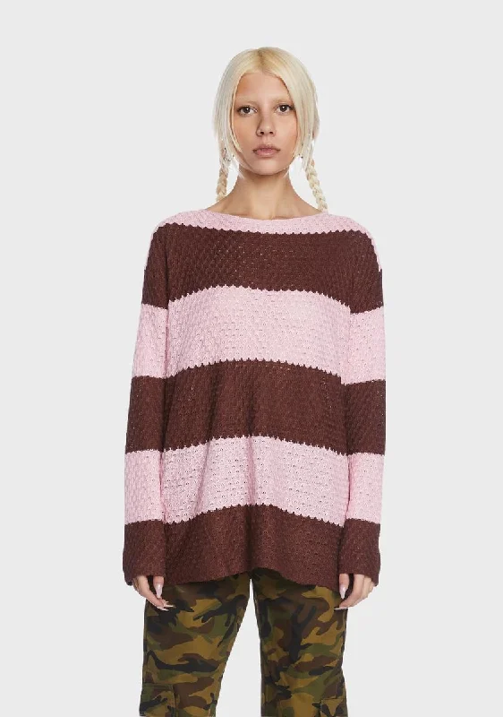 Anniversary Sale Striped Knit Jumper
