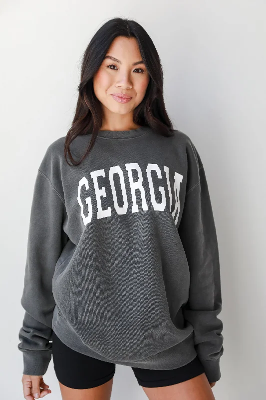 Massive Selection Sale Charcoal Georgia Sweatshirt