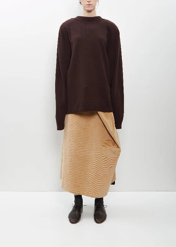 Holiday Attire Sale Cotton Corduroy Straight Skirt