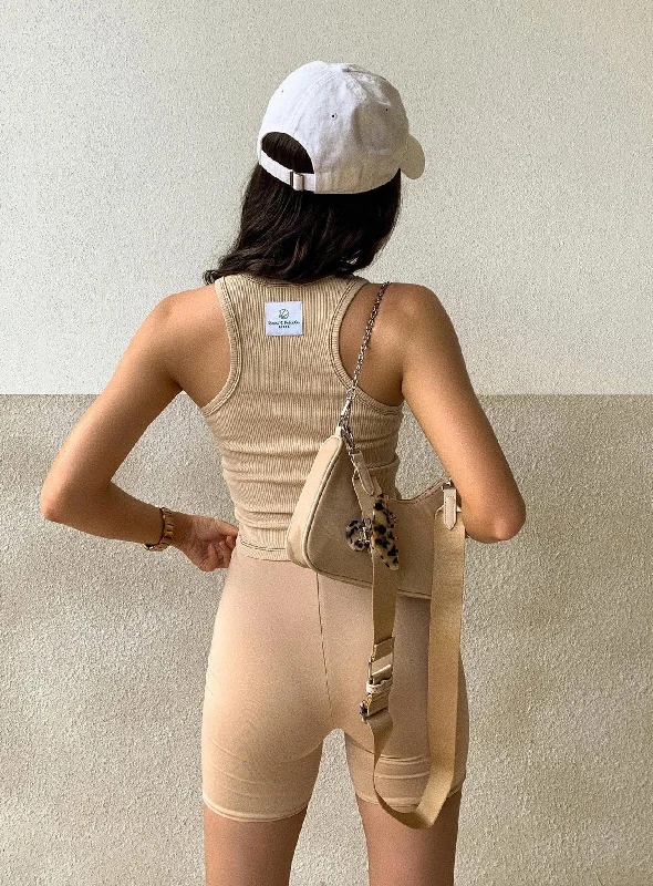 Exclusive Discount Biker Short Beige