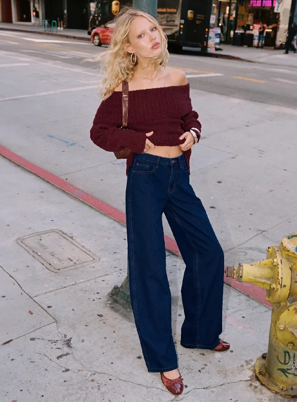 Sustainable Fashion Extravaganza Maryanne Mid-rise Relaxed Denim Jeans Dark Wash