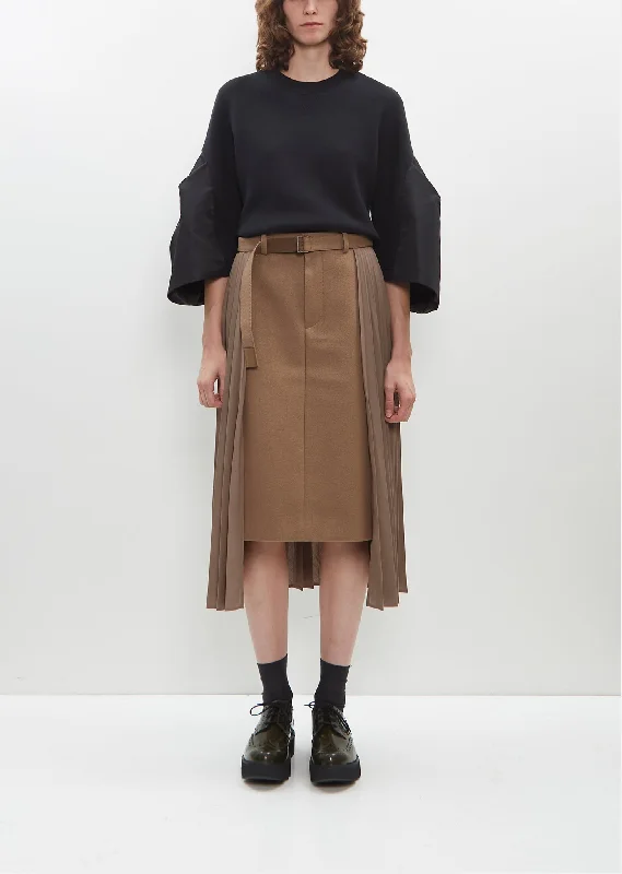 Trendy Urban Attire Suiting x Wool Melton Skirt