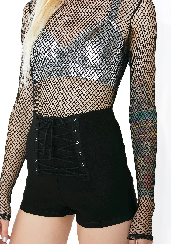Discounts On Casual Weekend Styles Hell’s Bells Lace-Up Shorts