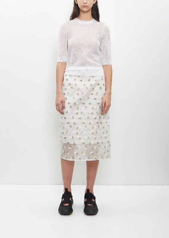 Sustainable Fashion Extravaganza Silk Nylon Allegra Skirt