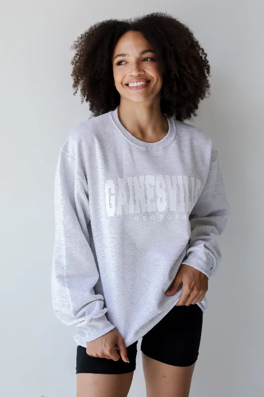 Soft Textures Heather Grey Gainesville Georgia Sweatshirt
