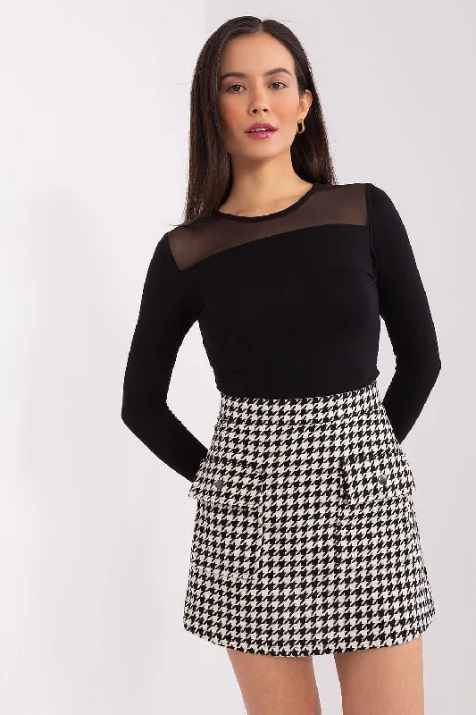 Chic Outfits Lakerta Plaid Mini Skirt With Pockets