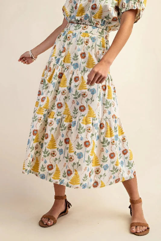 Sale Event, Prices Rock Hot Girl Georgia Floral Print Cotton Midi Skirt With Pockets Sale Event, Prices Rock Hot Girl Georgia Floral Print Cotton Midi Skirt With Pockets