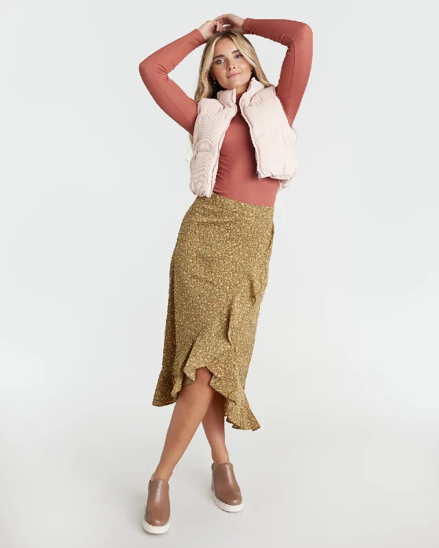 Romantic Date - Night Ensemble Sweet Grass Midi Skirt