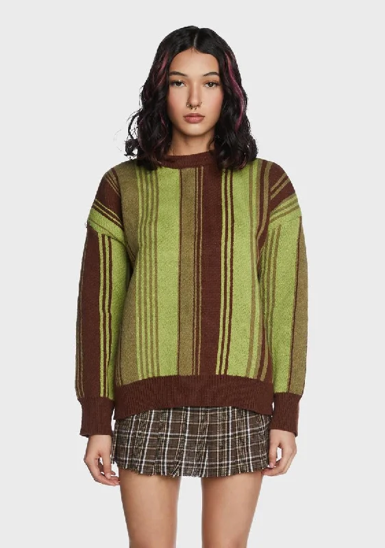 Valentine's Special Lucky Strike Striped Sweater
