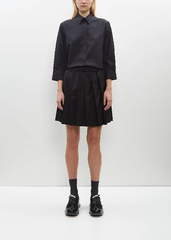 Casual Chic Mini Pleated Elasticated Waist Kilt Skirt