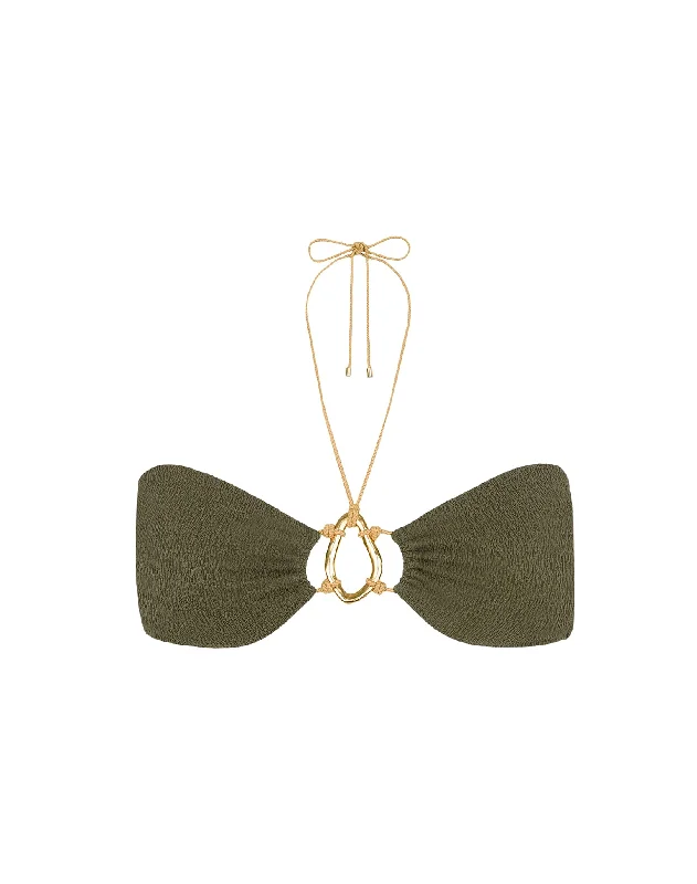 Online Shopping Boutiques Shop Sales Firenze Adalia Bandeau Top - Evergreen