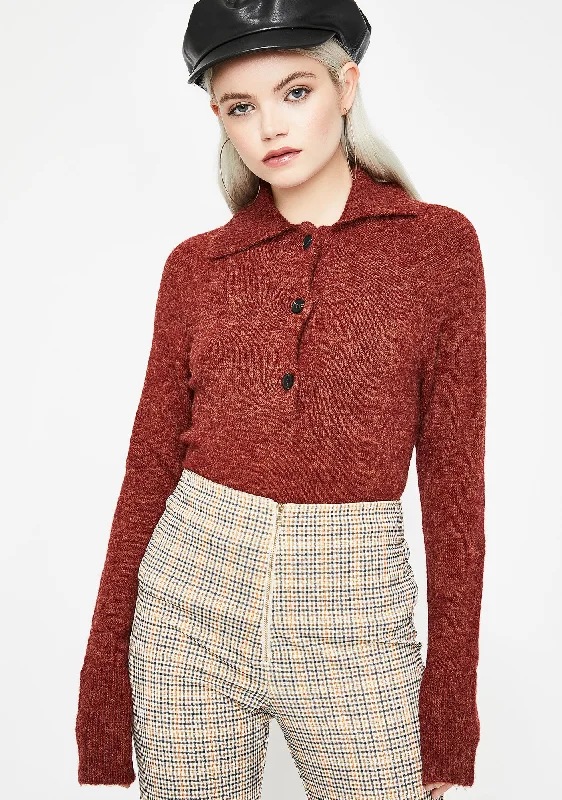 Exclusive Sale Passion So Hip Polo Sweater