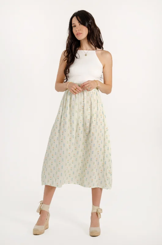 Update With Cottagecore Styles SARA SKIRT // YELLOW STRIPES