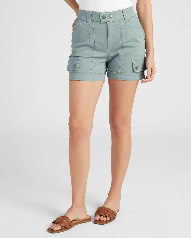 Latest Trends Absolution Skyrise Double Button Cargo Short