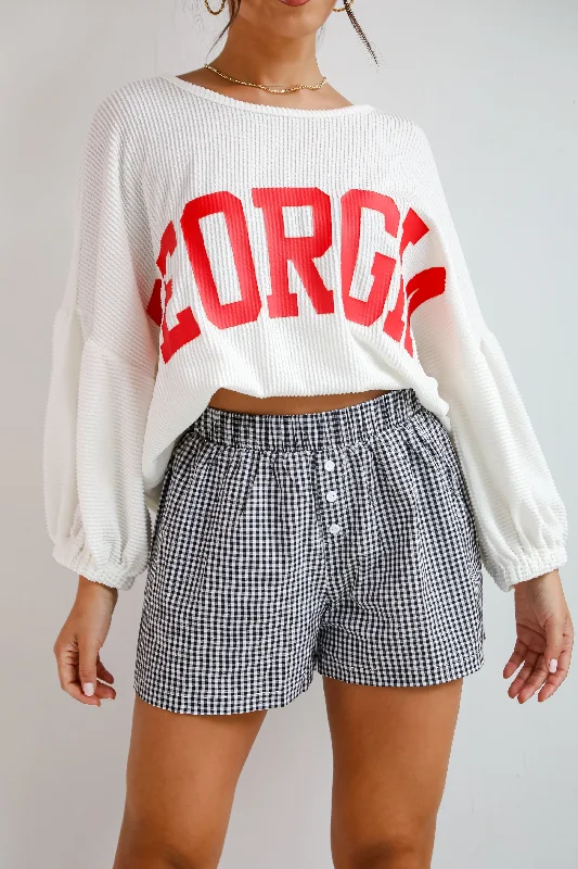Modern Glamour Good Game Gingham Boxer Shorts
