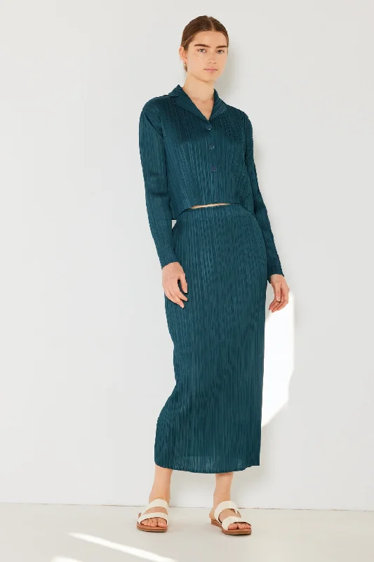 Unleash Your Trend Driven Style Hot Girl Marina West Pleated Midi Skirt