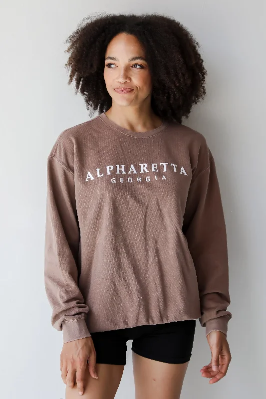 Weekend Special Brown Alpharetta Georgia Sweatshirt