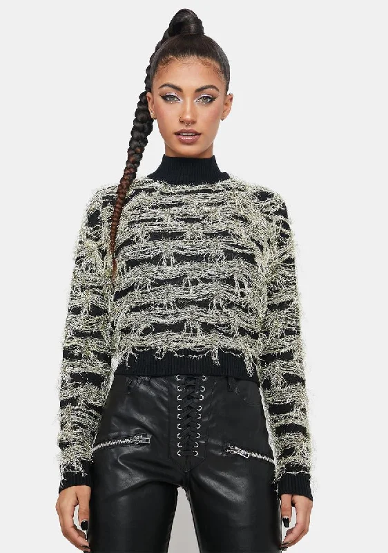 Everyday Wear Shine On Tinsel Sweater